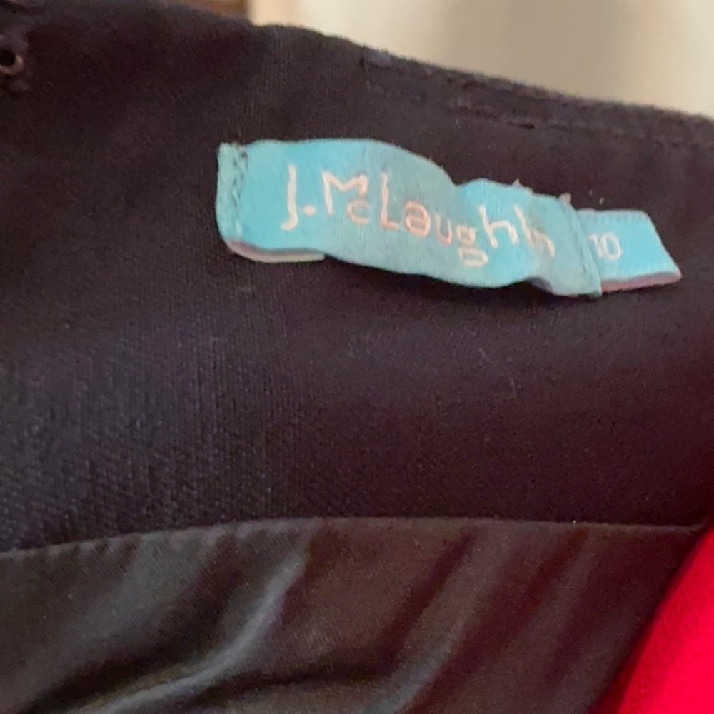 J. McLaughlin Navy Button-Accent Pencil Skirt - image 2